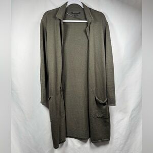 Banana Republic Green Cardigan Sweater Open Front M